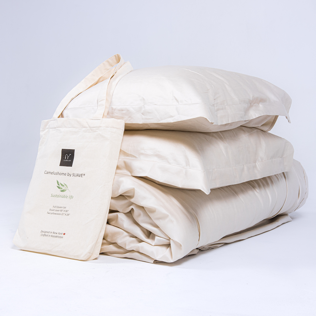Camel wool-filled duvets, organic bedding, and more. All-season, organic, ethically-made and luxurious. Free shipping in Canada & USA. Cuddle up with Camelus.